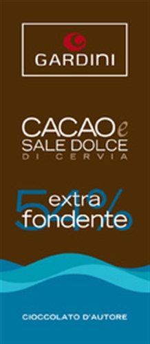 EXTRA FONDENTE 54% CON SALE DOLCE DI CERVIA 50 gr